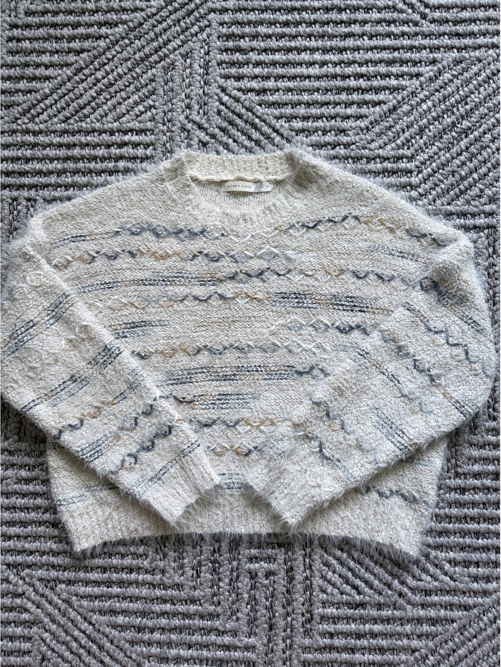 Altar’d State Textured Knit Sweater Size M